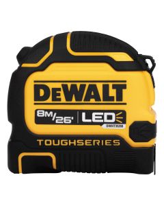 DWTDWHT35268S image(0) - DEWALT 8M/26Ft Lighted Tape Measure