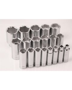 S K Hand Tools Set Skt 1/2dr Dp 6pt Fr 19pc