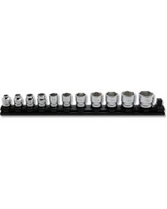 KKNRS3400AZ-11 image(0) - Ko-ken USA RS3400AZ/11 3/8" Square Drive 6-Point SAE Z-Series 11 Piece Socket Set