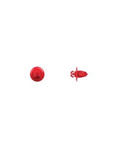 Disco Automotive Hardware 9946PK Fender Molding Retainer, 17 mm Dia Head x 13 mm L Stem x 23/64 in Hole, Nylon, Red
