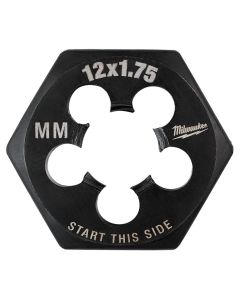 MLW49-57-5358 image(1) - Milwaukee Tool M12-1.75 mm 1-Inch Hex Threading Die