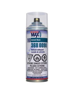 SMX3680090 image(0) - SprayMax 3680090 1K Solvent Wash, 8.8 oz Aerosol Can, Transparent, Liquid