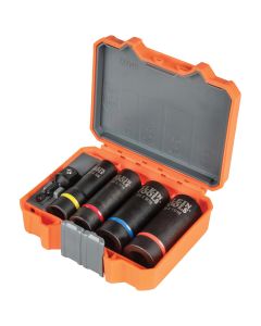KLE66031 image(0) - Klein Tools 3-in-1 Slotted Impact Socket, 12-Point, 3/4 and 9/16-Inch