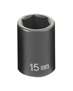 GRE1015M image(1) - Grey Pneumatic 3/8" Drive x 15mm Standard Socket