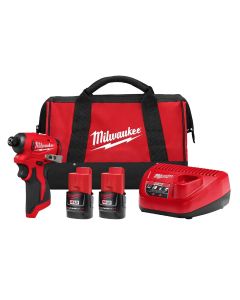 Milwaukee Tool M12 Subcompact Brushless 1/4 inch Hex Impact Driver Kit