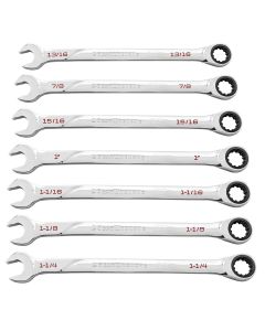 KDT86452 image(2) - GearWrench 7 Piece 120XP Universal Spline XL Ratcheting Combination SAE Wrench Set