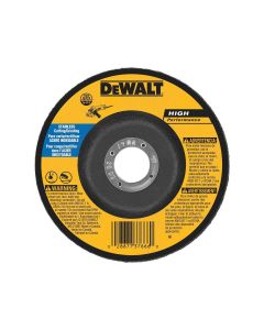 DWTDW8454 image(0) - DEWALT 4" x 1/4" x 5/8" Stainless Steel Grinding Wheel HP
