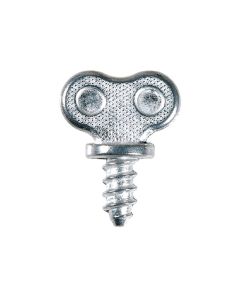 AUVECO 15170 Thumb Head A/AB Point Dealer License Plate Screw, #14 Screw x 1/2 in L x 1-1/8 in OAL, Die Cast Zinc