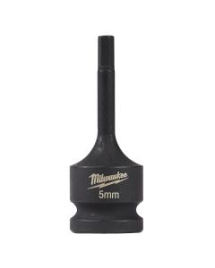 MLW49-66-5145 image(0) - Milwaukee Tool SHOCKWAVE Lineman's 1/2" 5mm Hex Bit Socket