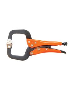 ANGGR22406 image(1) - Anglo American Grip-On 6" C-Clamp with Swivel Tips (Epoxy)