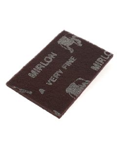 Mirka Abrasives Mirlon 18-111-447 18 Series Non-Woven Scuff Pad, 6 in W x 9 in L, 360 Grit, Very Fine Grade, Maroon