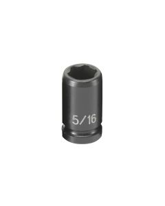 Grey Pneumatic 1/4" Drive x 5/16" Magnetic Standard Socket