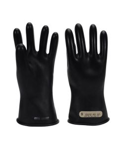 OBRRG-B-C00-R11-9 image(0) - Oberon Gloves - Rubber Electrical - Class 00 - Length: 11" -  Rolled Cuff - Size: Large - 9