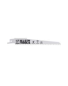 KLE31716 image(0) - Klein Tools Reciprocating Saw Blades, 6 TPI, 6-Inch, 5-Pack