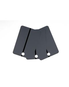 CTW9315-03-25 image(0) - CTW International Metal Spray Samples - Black Stripe on DARK GRAY, 25 pcs per box