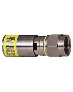 KLEVDV812606 image(0) - Klein Tools Universal F Compression Connectors RG6/6Q 10-Pack