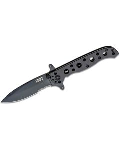 CRKM21-10KSF image(1) - CRKT (Columbia River Knife) M21-10KSF 8Cr14MoV Oxide Triple Point Serrations Folding Knife with Frame Lock Stainless Steel Handle - Black