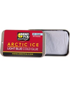 DENDF-CGLB image(1) - Dent Fix Arctic Ice Light Blue Cold Glue DF-CGLB is great for quickly and safely moving large areas of metal. The Arctic Ice Cold Glue is recommended when maximum adhesion is desired, with an extra adhesion force around 20-30% compar