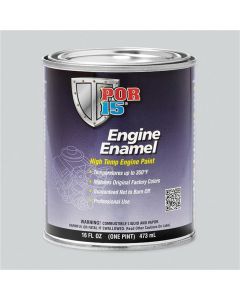 POI42268 image(0) - POR-15 INC 42268 High Temperature Engine Enamel Paint, 1 pt Can, Gloss Chevy Orange, Liquid, 30 to 60 min Curing
