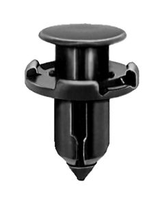 AVC20247 image(0) - AUVECO 20247 Push-Type with Drive Pin Fender and Bumper Retainer, 18 mm Dia Head x 12 mm L Stem, Nylon, Black