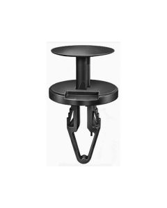 AUVECO 20988 Push-Type with Closed End Air Distributor/Windshield Defroster Retainer, 18 mm Dia Head, Nylon, Black