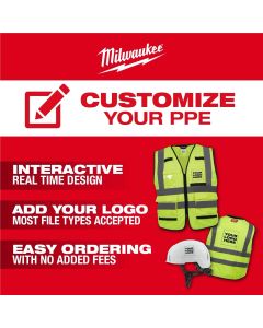 MLW48-73-2255 image(1) - Milwaukee Tool Class 2 High Visibility Orange Mesh One Pocket Safety Vest - S/M (ANSI/CSA)