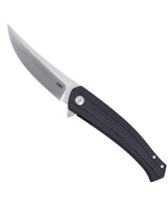 CRK7060 image(0) - CRKT (Columbia River Knife) Persian D2 Satin Plain Blade Assisted Folding Knife with Liner Lock Glass-Reinforced Nylon Handle - Black