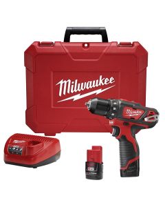 MLW2407-22 image(1) - Milwaukee Tool M12 3/8" CORDLESS DRILL DRIVER (2) BATT KIT