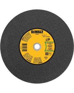 DEWALT 14 In x 1/8 in Aluminum Oxide Abrasive Chop / Cut-Off Blade with 1 in Arbor For Concrete & Masonry Cutting (1 Pack)