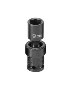 Grey Pneumatic 1/4" Surface Drive x 9mm Standard Universal Socket