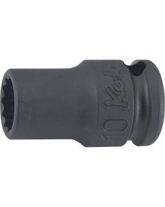 KKN13406A-13-16 image(0) - Ko-ken USA 13406A-13/16 3/8 Sq. Dr. Socket 13/16 12 point Length 32mm Thin walled