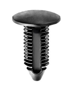 AUVECO 15478 Single Head Type 1 Bumper Fascia Retainer, 22 mm Dia Bottom Head, Nylon, Black