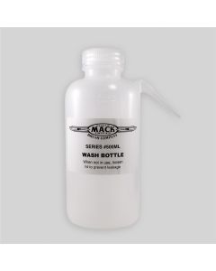Mack Brushes 500ML Wide Mouth Wash Bottle, 500 mL, LDPE, Polypropylene Screw Closure