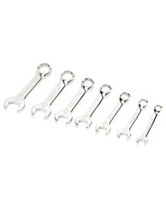 WLMW30607 image(1) - Wilmar Corp. / Performance Tool 7 Piece Metric Stubby Wrench Set