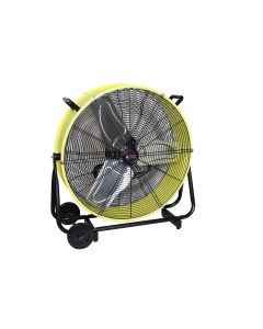 KTI77740 image(1) - K Tool International Drum Fan 24 Inch Industrial Direct Drive Tilting, Safety Yellow