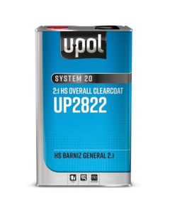 UPO2822 image(0) - U Pol Products SYSTEM 20 UP2822 National Rule HS Overall Clearcoat, 5 Liter Tin, Gloss, 2:1 Mixing