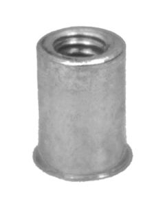 AUVECO 12984 Metric Thinsheet Nutsert, M6 x 1 mm Screw x 15.49 mm OAL, Steel, Zinc
