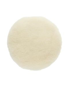 Mirka Abrasives MPADLW-7.5 Polishing Pad, 7-1/2 in Dia, Hook and Loop Attachment, Lambs Wool Pad, White