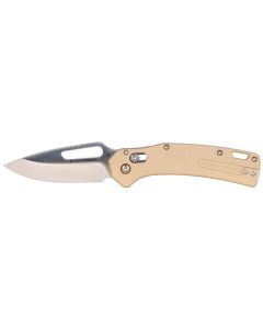 KLEOGK000TNT image(0) - Klein Tools KTO Resurgence Knife, Drop Point Blade, Sand Handle