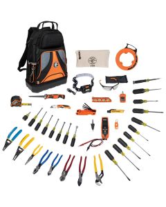 KLE80141 image(0) - Klein Tools Pro Tool Set with Tool Backpack, 41-Piece