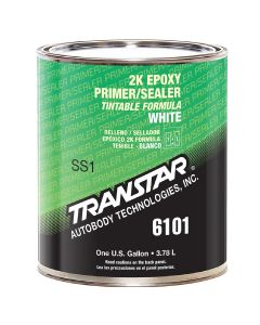 TRP6101 image(0) - Transtar Autobody Products 6101 - 2K Epoxy Primer Sealer/Groundcoat - 1 Gallon Can - White - 520 sq-ft/ Gallon at 1 mil Coverage