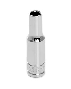 WLMW38708 image(2) - Wilmar Corp. / Performance Tool 3/8" Drive 8mm 12pt Deep Socket