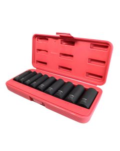 KTI32200 image(2) - K Tool International SOC SET IMP 3/8" DR DEEP 9 PC.