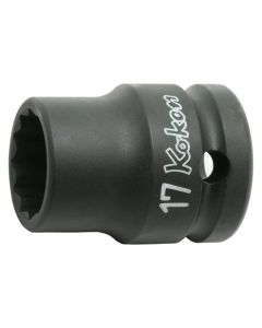 Ko-ken USA 14406M-32 1/2 Sq. Dr. Socket 32mm 12 point Length 42mm Thin walled