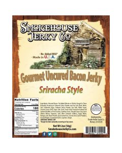 Tender Heifer Snack Co. Sriracha Style Gourmet Uncured Bacon Jerky - 2 Ounce