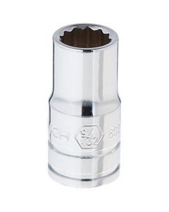KDT80213 image(2) - GearWrench 1/4 Inch Drive 12 Point Standard SAE Socket 9/32 Inch
