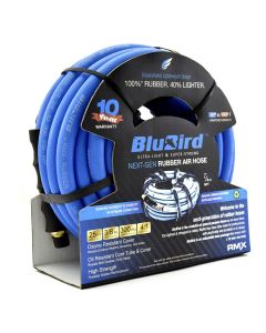 BLBBB3825 image(1) - BluBird Rubber Air Hose Assembly 3/8" x 25'