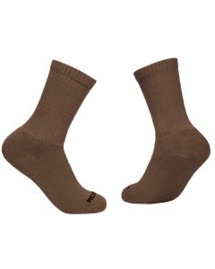 Redback Boots USA Everyday Mens Crew Solid- Shitake Brown