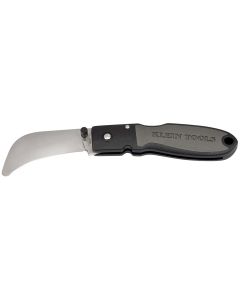 KLE44007 image(0) - Klein Tools Lightweight Lockback Knife 2-1/2-Inch Coping Blade, Silver Handle