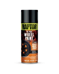 UPO4907 image(0) - U Pol Products RAPTOR 1K Wheel Paint Satin Black 10oz